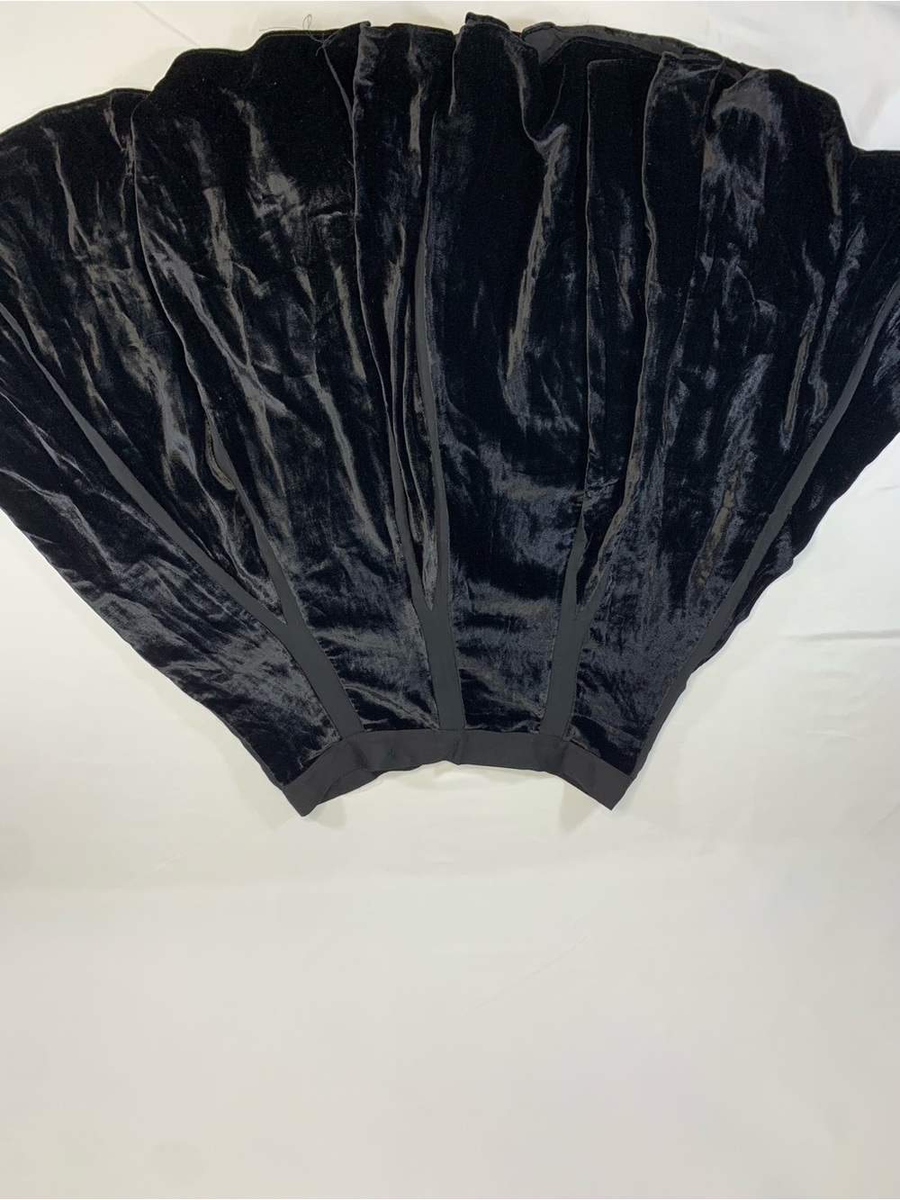 DKNY Black Velvet Circle Skirt